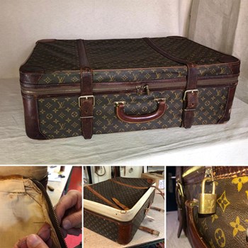 Restauration d'une malle de voyage "Louis Vuitton"