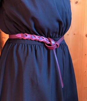 Ceinture tunique - en cuir tannage végétal