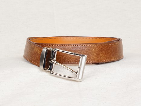 Ceinture homme - en cuir tannage végétal